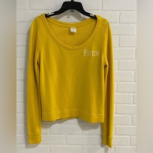 Abercrombie & Fitch women’s size Large golden yellow sweatshirt